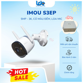 Camera Wifi IMOU Bullet 3 - S3EP 5MP, góc rộng 120 độ, đàm thoại 2 chiều, có màu ban đêm, chống nước