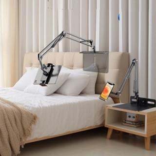 Giá treo điện thoại, kẹp ipad thông minh xoay 360 để bàn, kẹp ẩn đầu giường xếp gọn livestream bán hàng, quay video
