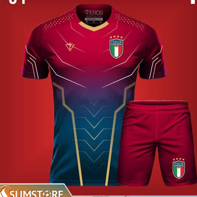 Áo Bóng Đá Độc Lạ – Tuyển Italia Đỏ 23 - Quần Áo Đá Banh Nam Nữ Mới Nhất