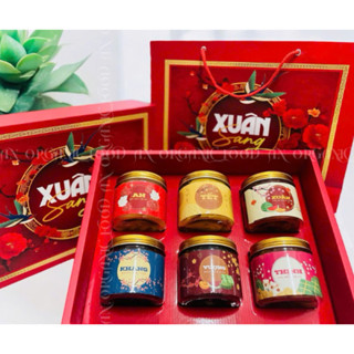 Set Quà Tết Hạt Dinh Dưỡng và trái cây sấy dẻo Tốt Cho Sức Khoẻ Hộp quà tết 2025 AN Organic Food