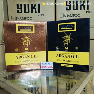 Nhuộm tóc đen thảo dược argan oil , nhuộm tóc nâu argan oil (tinh chất cà phê dễ chịu)