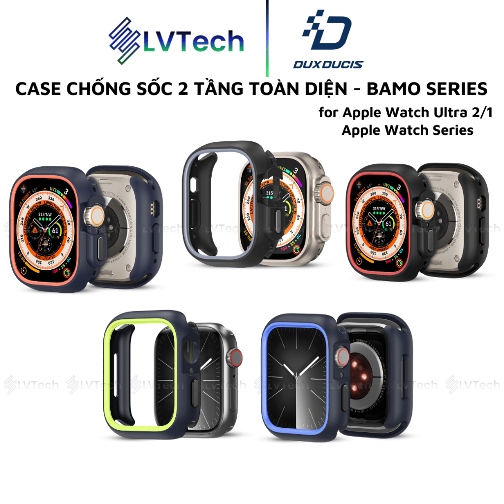Ốp Case Silicone Dux Ducis Dành Cho Apple Watch Ultra 2 | 1, Apple Watch 10|9|8|7|6|5|4|SE|SE 2, Bam