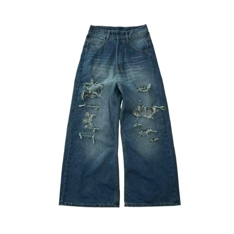 WIDE LEG RIPPER  LOOSE JEANS - Quần jeans rách ống siêu to form rộng unisex nam nữ Whose. | BigBuy360 - bigbuy360.vn