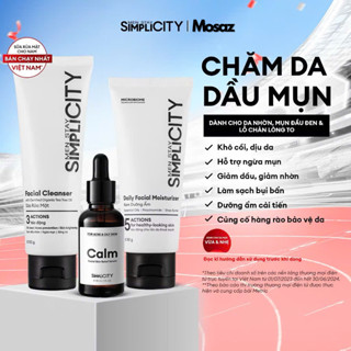 Bộ sản phẩm chăm da dầu mụn cho nam Men Stay Simplicity Acne Relief Skincare Trio giảm mụn an toàn
