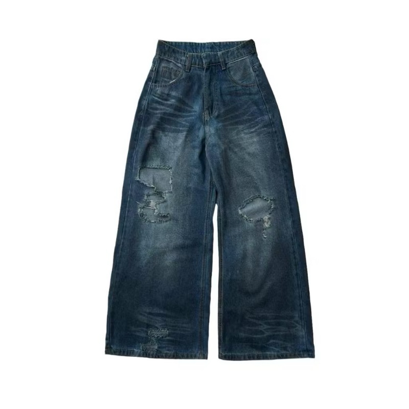 WIDE LEG RIPPER  LOOSE JEANS - Quần jeans rách ống siêu to form rộng unisex nam nữ Whose. | BigBuy360 - bigbuy360.vn