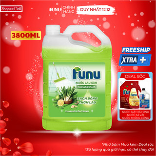 Nước lau sàn Funu xua đuổi côn trùng sạch ngay sau một lần lau, khử mùi hôi thú cưng, an toàn