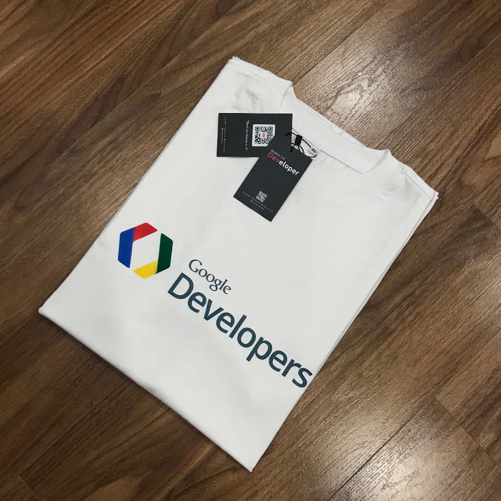 Áo thun Google developers - lập trình viên gg