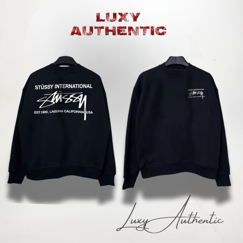(Premium) Áo Sweater Stussy Cotton Cao Cấp - Luxy Authentic