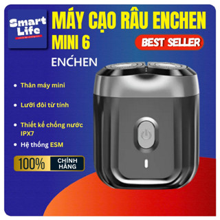 [CHÍNH HÃNG] Máy cạo râu Enchen Mini 6 lưỡi đôi từ tính