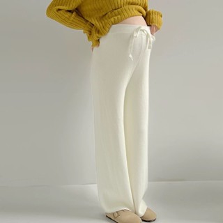    SẴN _ HOẢ TỐC   Quần bầu ống suông rộng len lót lông Thu Đông 