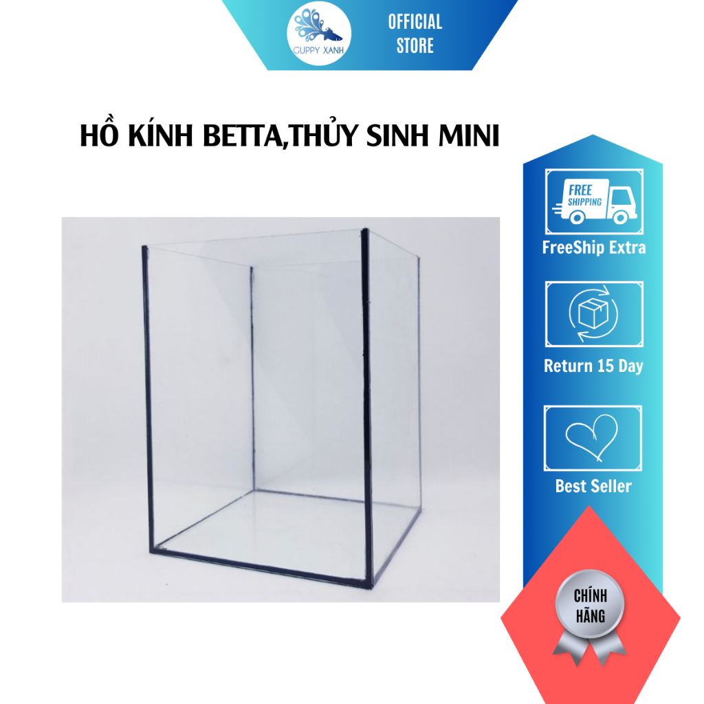 Hồ betta , hồ thủy sinh mini 15*15*20