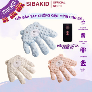 Gối bàn tay tự vỗ chống giật mình cho bé hình thú - giúp bé ngủ ngon - Kích thước 37x24cm