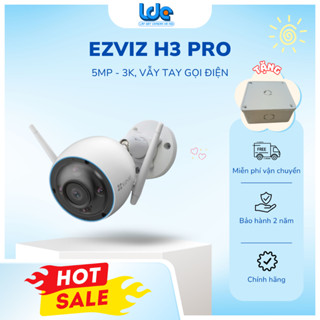 Camera Wifi EZVIZ H3 5MP, có màu ban đêm, tích hợp còi hú, đèn chớp, Vẫy tay khởi tạo cuộc gọi