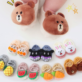 Tất vớ thú hình nổi 3D AKO len lông xù đáng yêu cho bé sơ sinh trai gái đến 18 tháng