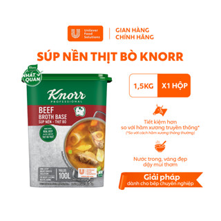 [HÀNG MỚI VỀ] Súp Nền Thịt Bò Knorr Professional 1.5kg - Chuyên dùng cho nấu ăn