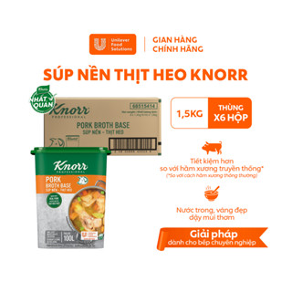 Thùng 6 Hộp Súp Nền Thịt Heo Knorr Professional 1.5kg - Chuyên Dùng Cho Nấu Ăn
