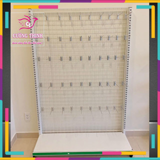  Kệ lưới móc treo   Cao 1m5 x dài 1m2  tặng thêm 10 móc treo 15cm 