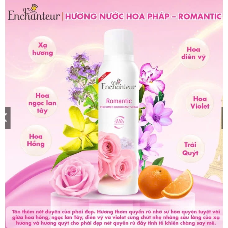 Xịt khử mùi Enchanteur 150ml