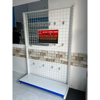  Kệ lưới treo phụ kiện   Cao 1m8 x dài 1m2  tặng kèm 10 móc treo 15cm 