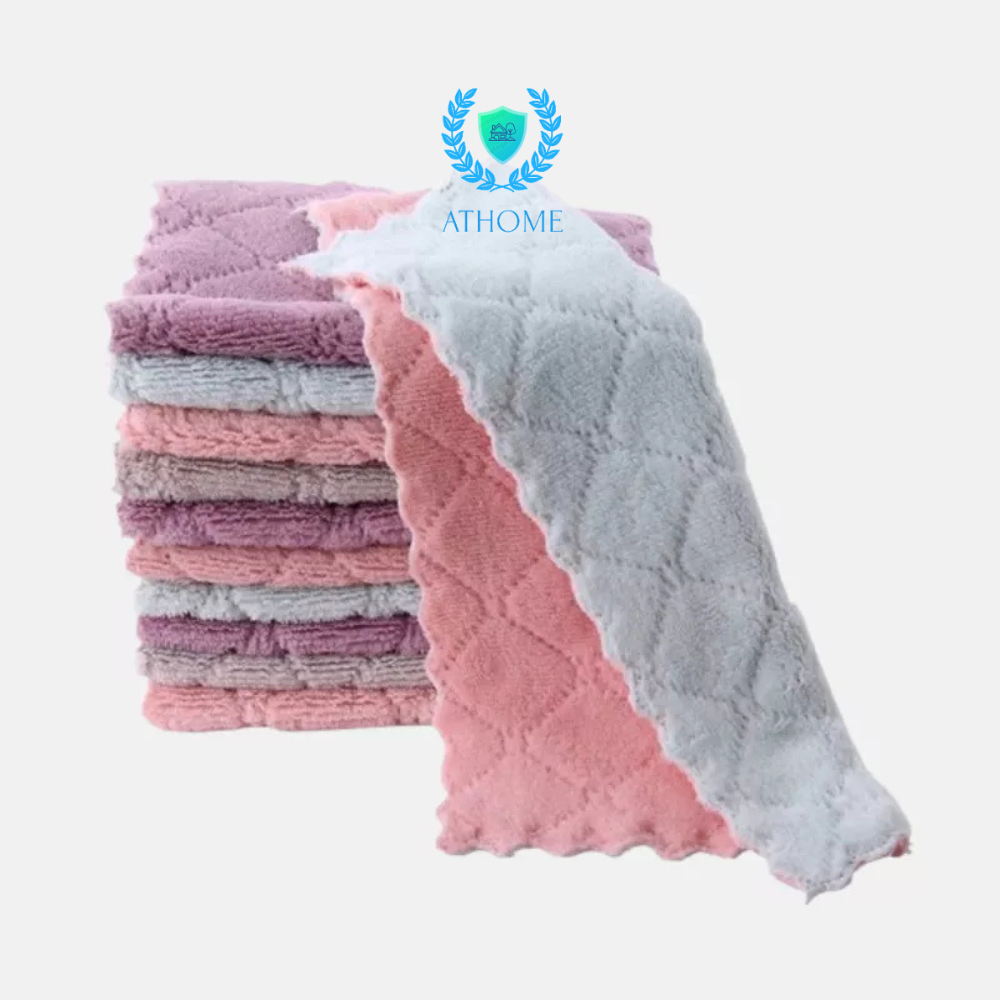 Khăn lau nhà bếp tiện lợi ATHOME “đánh bay” mọi vết bẩn khó chịu như dầu mỡ, đồ ăn thừa bám trong gi