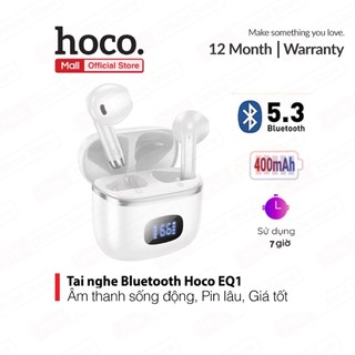  Tai nghe không dây Hoco EQ1 - Âm bass mạnh Bluetooth 5.3 Giá tốt pin 400mah  sử dụng đến 7 giờ 