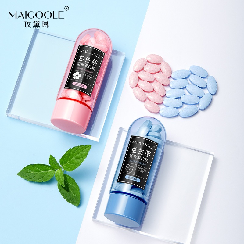 Viên kem đánh răng HAPIKO MAIGOOLE - Kem đánh răng dạng viên sủi bọt MAIGOOLE làm sạch, thơm miệng nhanh chóng hiệu quả