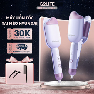 Máy uốn tóc xoăn Hyundai ion âm giúp giữ nếp lâu tạo độ bóng, tự do tạo kiểu không gây hại tới tóc