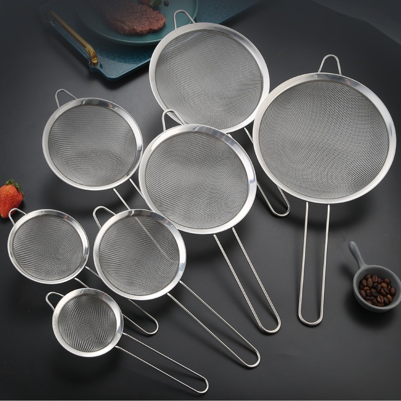 Rây Bột Inox Có Tay Cầm