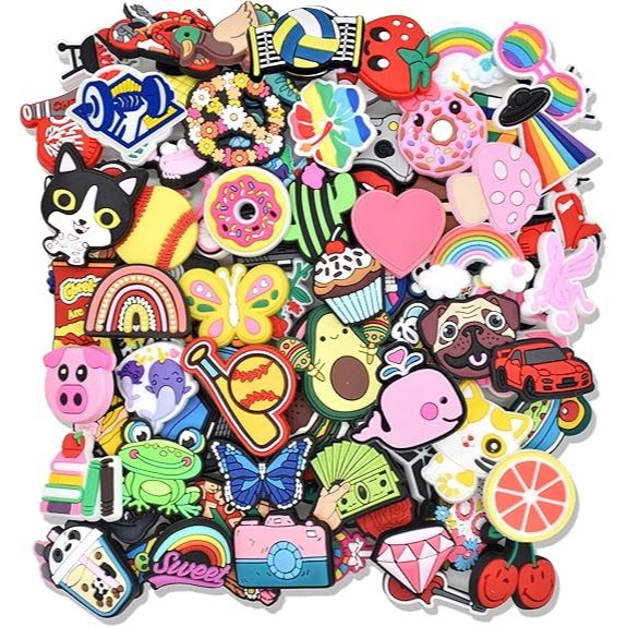 Combo 50 Jibbitz, Sticker Cute Gắn Dép Trang Trí Hoạt Hình Ngộ Nghĩnh, Đáng Yêu (Mẫu giao NGẪU NHIÊN)