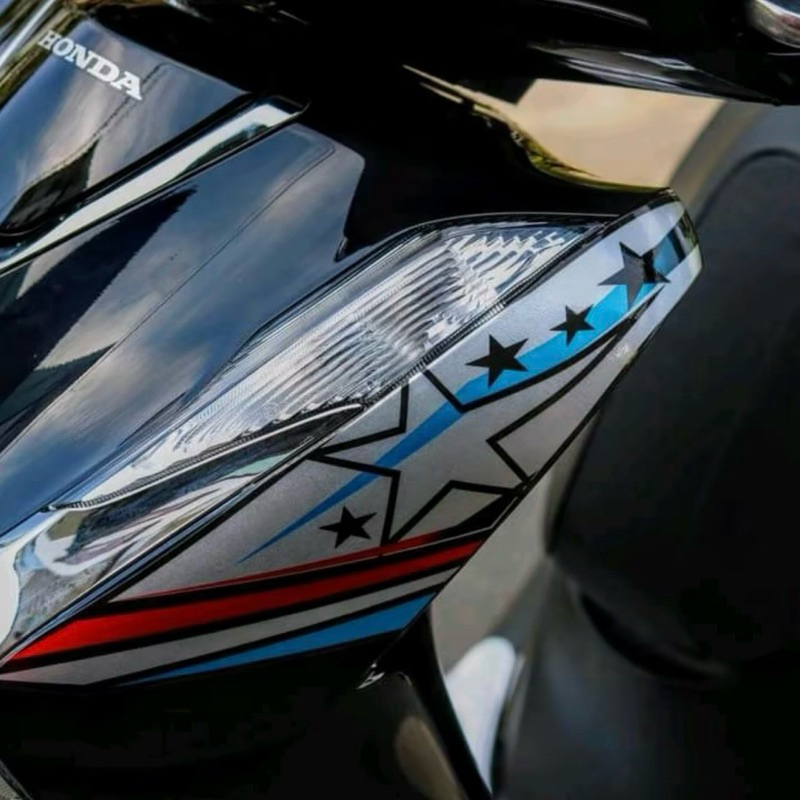 Mẫu Tem Rời Chế SH 160 Xe màu Đen - Chất Liệu Decal 3 lớp Nhãn Dán