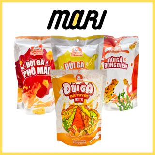 Snack đùi gà Ăn Cùng Bà Tuyết vị phô mai, bơ sữa, rong biển, mix 7 vị gói 52g, 70g