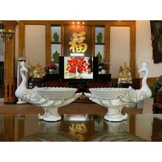 Bình hoa con công, bình trang trí, bình cắm hoa