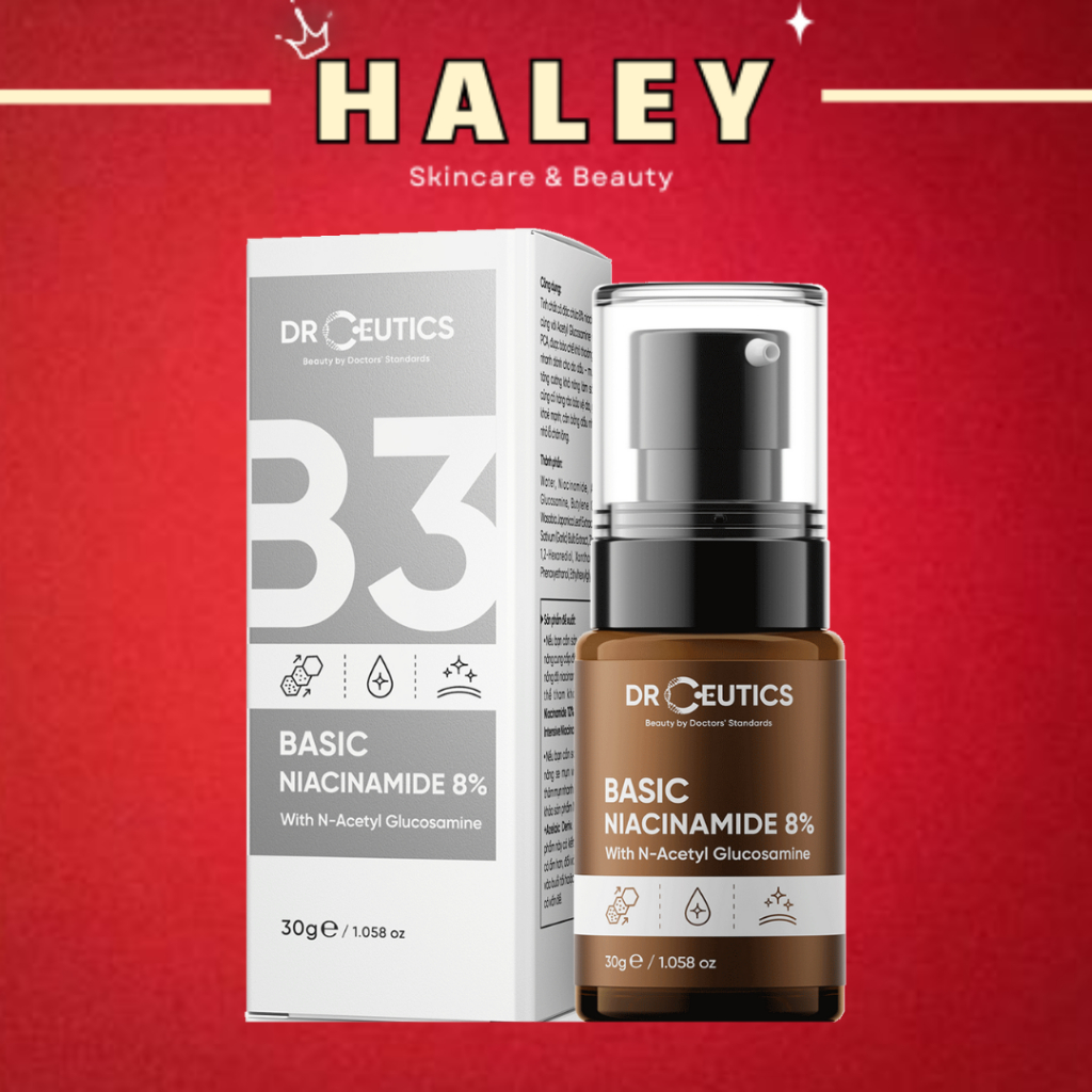 DRCEUTICS Tinh Chất Niacinamide Basic 8% DrCeutics Cho Da Dầu Mụn (30g)