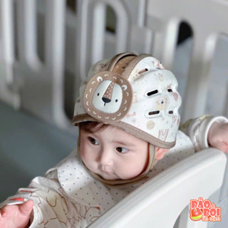 Mũ Bảo Vệ Đầu, Mũ Bảo Hiểm Siêu Nhẹ Thoáng Khí Cho Bé Tập Bò Tập Đi từ 6-36 tháng có hộp đựng (hình thật)
