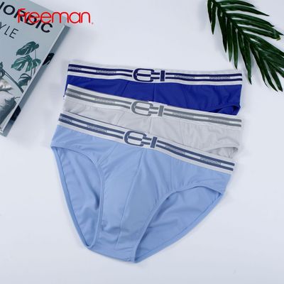 Combo 3 Quần lót nam Freeman chất thun lạnh thông hơi thoáng mát kết hợp lưng thun bản trẻ trung, năng động BO313