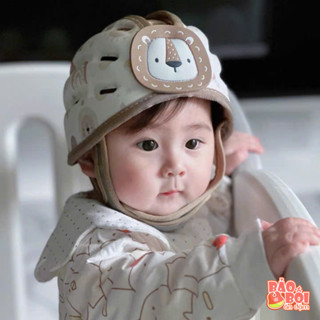Mũ Bảo Vệ Đầu, Mũ Bảo Hiểm Siêu Nhẹ Thoáng Khí Cho Bé Tập Bò Tập Đi từ 6-36 tháng (hình thật)