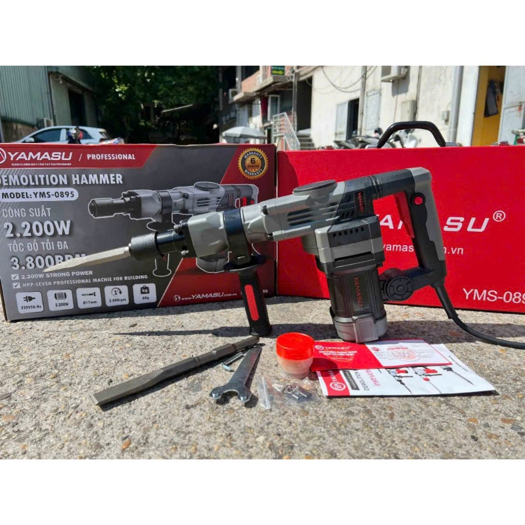 Máy đục bê tông Yamasu YMS-0895 17mm, Công suất lớn 2200W