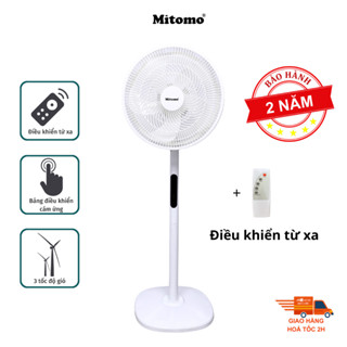 Quạt Cây Đứng Mitomo FCE- 60AE có điều khiển từ xa, hẹn giờ - Bảo hành 2 năm