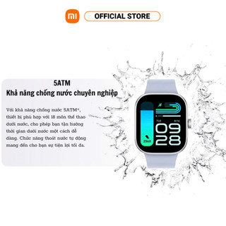 Đồng hồ thông minh Redmi Watch 4 | Màn hình AMOLED 1.97" | Nghe gọi Bluetooth | Thời lượng pin 20 ngày | 5ATM | GPS