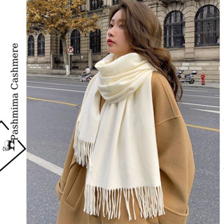 Khăn quàng cổ khổ rộng, Màu Trơn Basic chất liệu len dày siêu ấm dệt kim, mềm mịn cho nam nữ K33