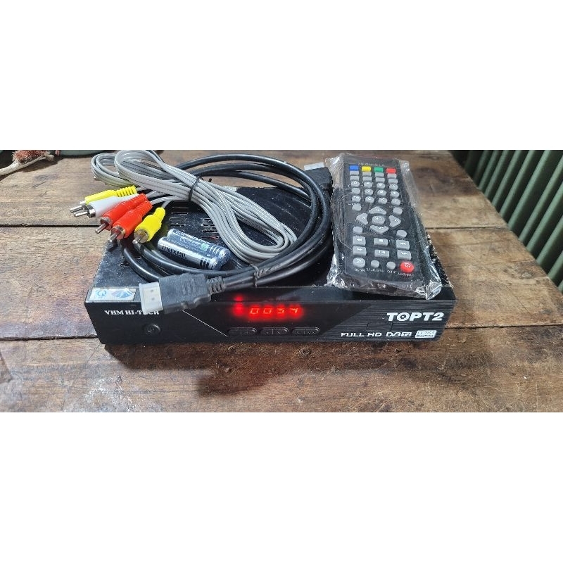 Đầu thu chảo vệ tinh VHM HI-TECH TOPT2 HD-02 FULL HD DV3 T2 H.264 MPEG-4/AVC đầu củ sài tốt,đủ đài,c