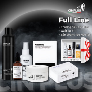 Sáp vuốt tóc nam Cin Plus Clay Wax Sicily 1504 85gr, tinh dầu dưỡng Collagen & Keratin