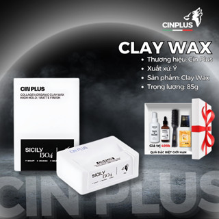 Sáp vuốt tóc nam Cin Plus Right 85gr, Clay Wax Sicily 1504 chính hãng, gel, wax giữ nếp - CINPLUS