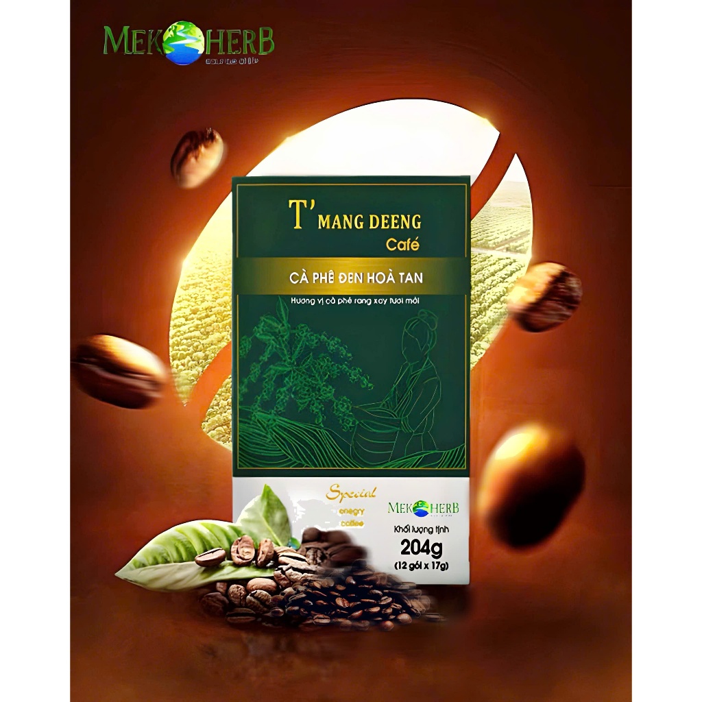 BỘT CÀ PHÊ ĐEN HÒA TAN T'Mang Deeng