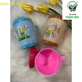 cốc uống nước có nắp nhựa việt Nhật