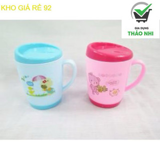 cốc uống nước có nắp nhựa việt Nhật