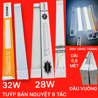 BÓNG ĐÈN TUÝP LED BÁN NGUYỆT VUÔNG DÀI 0.6M ( 60CM ) CÔNG SUẤT 28W - 32W - 35W LOẠI TỐT SÁNG TRẮNG CHIẾU SÁNG DÂN DỤNG