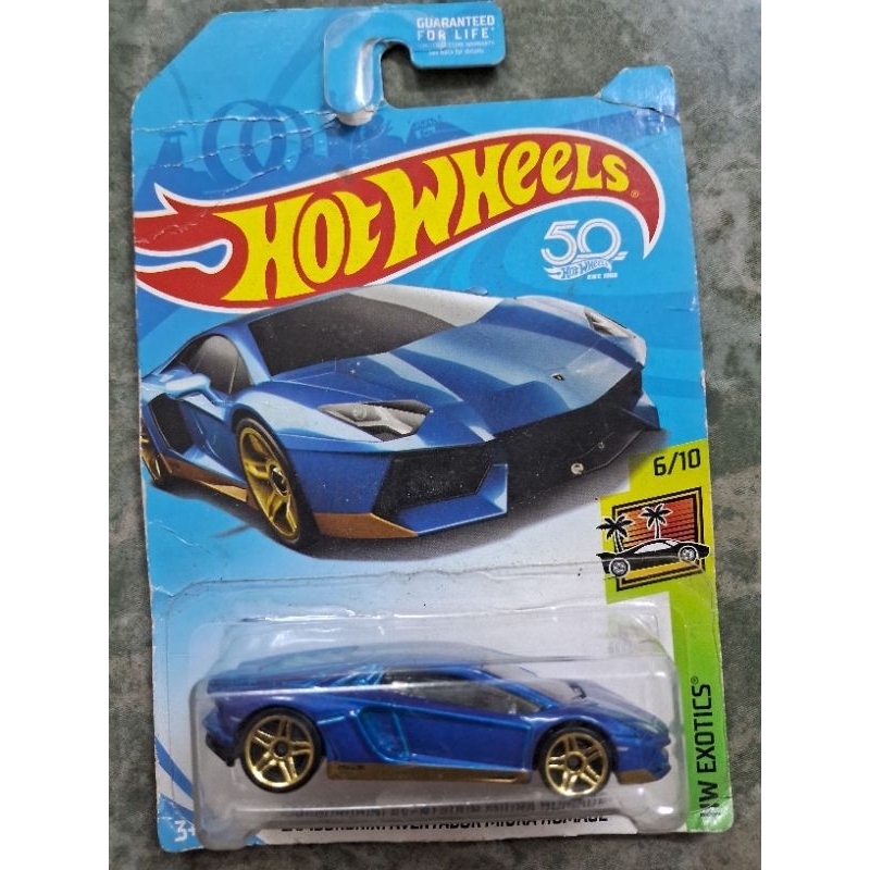 [CARD XẤU] HOT WHEELS LAMBORGHINI AVENTADOR MIURA HOMAGE - KMART EXCLUSIVE