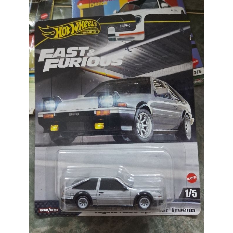 HOT WHEELS PREMIUM TOYOTA AE86 SPRINTER TRUENO FAST AND FURIOUS