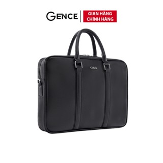 Cặp Laptop Túi Xách Doanh Nhân GENCE GCE27 Chất Liệu Da Bò Cao Cấp Màu Đen
